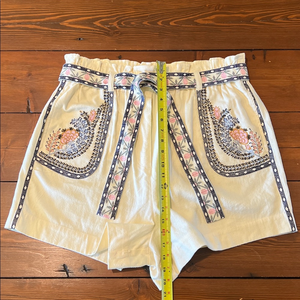 Anthropologie - Annaleigh Embroidered Shorts - Size XL - Picture 4 of 9